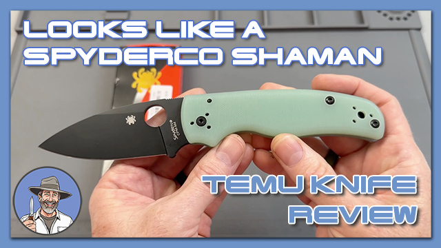 Knife From Temu That Looks Like A SPY Shaman. Will It Cut?