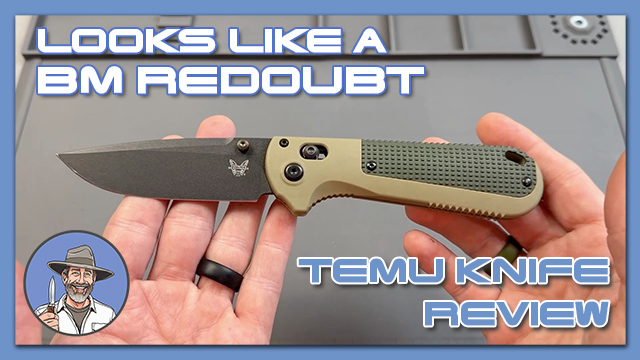 A Knife From Temu That Looks Like A BM Redoubt? Doubt it.