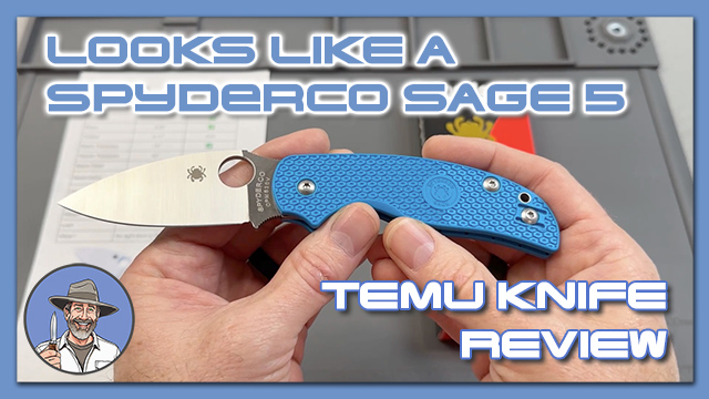 A Knife From Temu That Looks Like A Spyderco Sage 5 LW