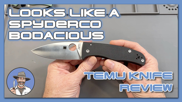 A Knife From Temu That Looks Like A Spyderco Bodacious