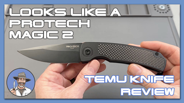 A Knife From Temu That Looks Like A Protech Magic 2 – It Really IS Magic!