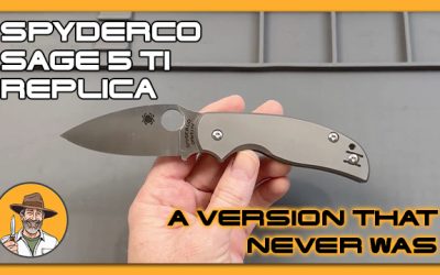 Spyderco Sage 5 Titanium Replica: A Version That Never Was