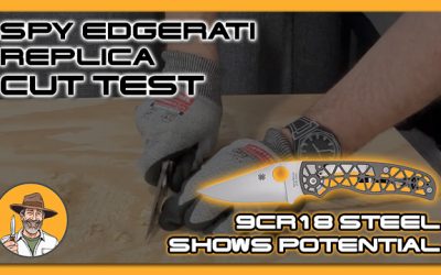 Spyderco Edgerati Cut Test: 9Cr18 Shows Potential
