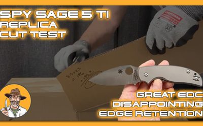 Spyderco Sage 5 Titanium Cut Test: Great EDC, Disappointing Edge Retention