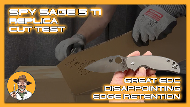 Spyderco Sage 5 Titanium Cut Test: Great EDC, Disappointing Edge Retention
