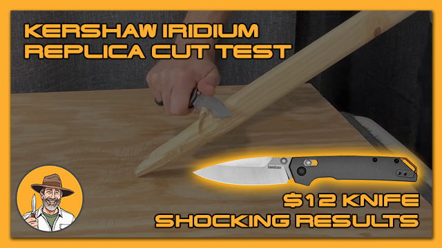 Kershaw Iridium Replica Cut Test: $12 Knife Shocking Results!