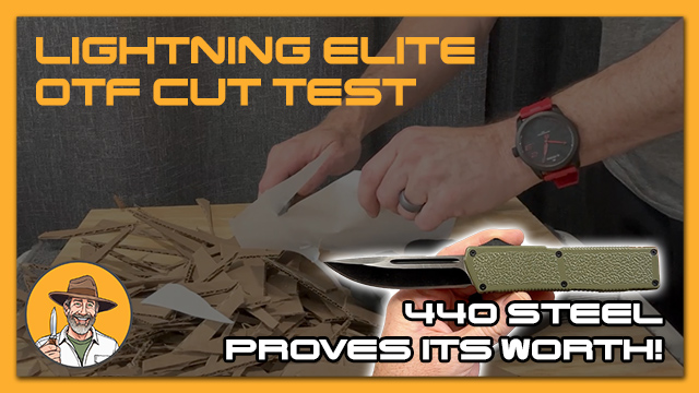 Lightning Elite OTF Cut Test: 440 Steel Proves Its Worth!