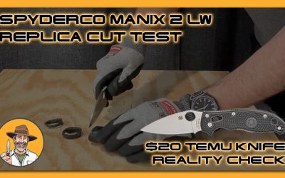 Spyderco Manix 2 LW Replica Cut Test: $20 Temu Knife Reality Check